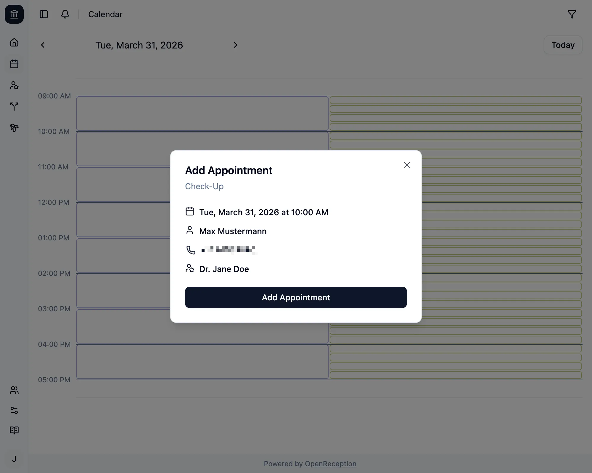 Appointment overview